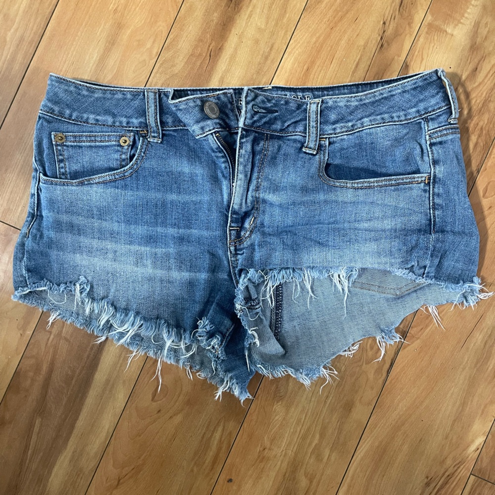 American Eagle stretch jean shorts
